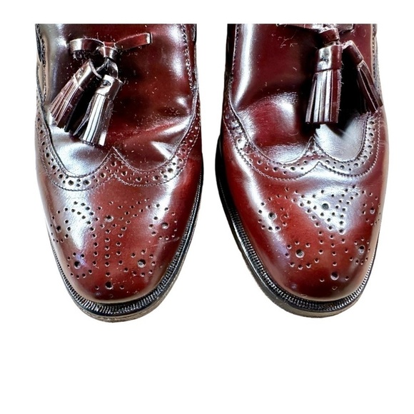 STAFFORD COMFORT PLUS,MENS SLIP-ON WINGTIP LOAFERS. ALL LEATHER SHOE.SIZE 8 1/2